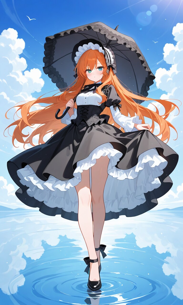 水面に降り立つ | の人気AIイラスト・グラビア