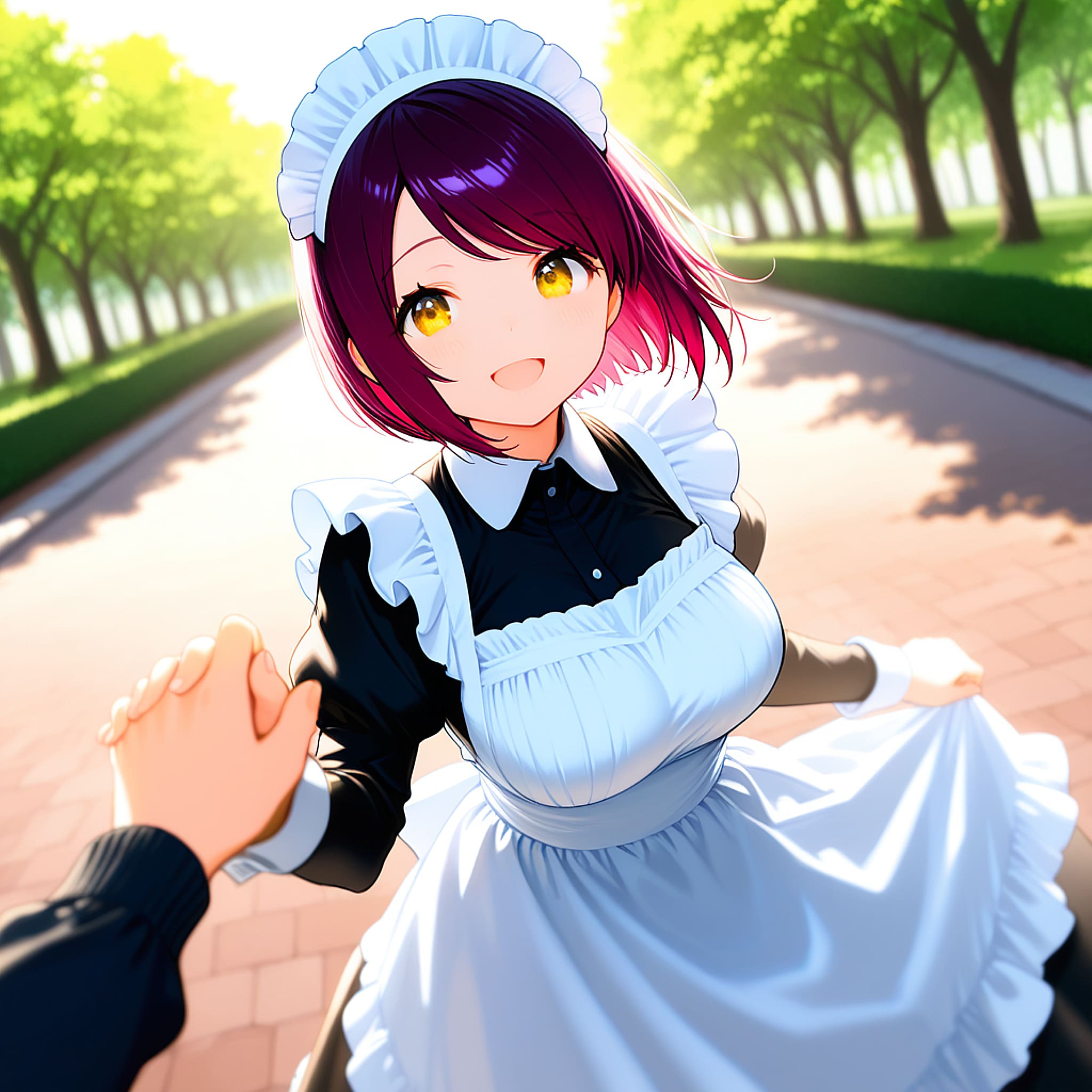 こんにちは（挨拶メイドの芽衣ちゃん）