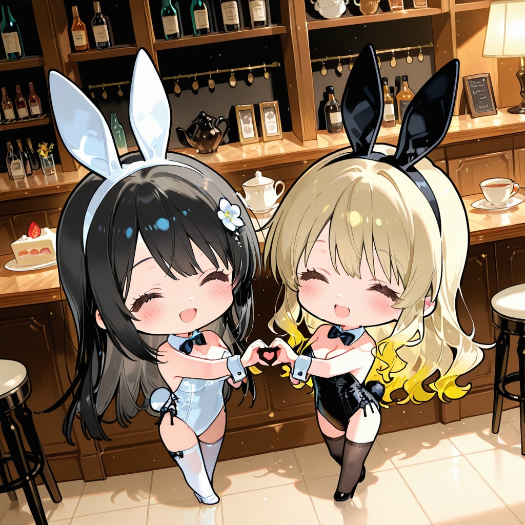 白うさぎ黒うさぎ