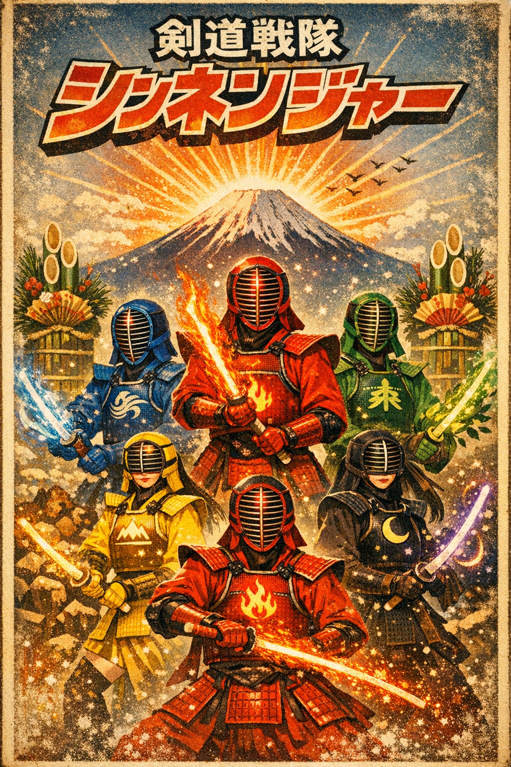 小説『剣道戦隊シンネンジャー』【ニャンノ世界】