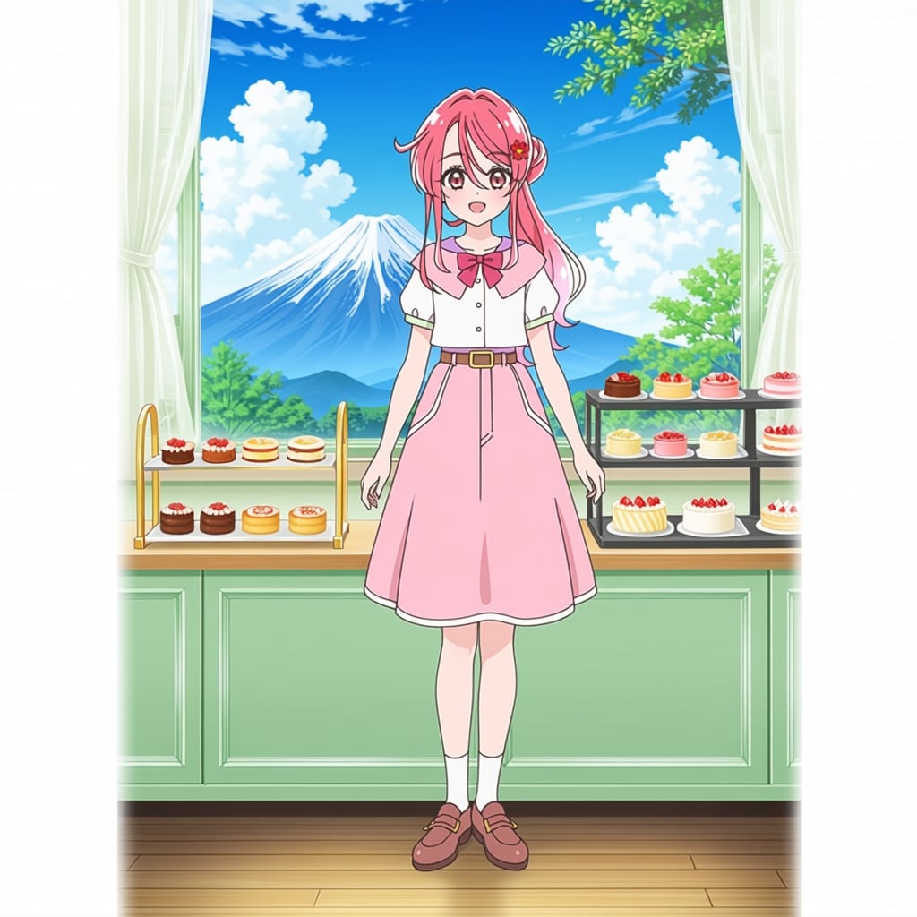 かりん（プリキュア）、お菓子作りをする（習作）