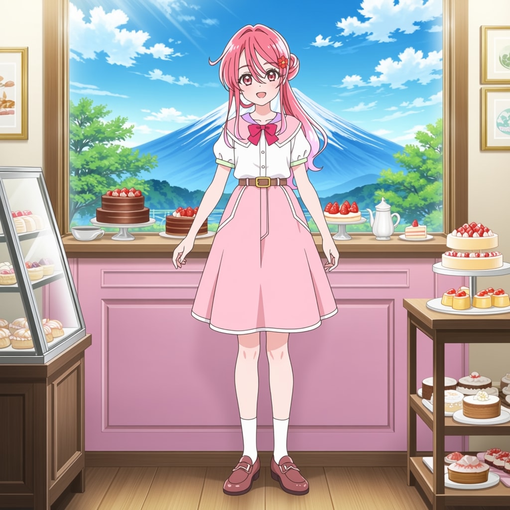 かりん（プリキュア）、お菓子作りをする（習作）