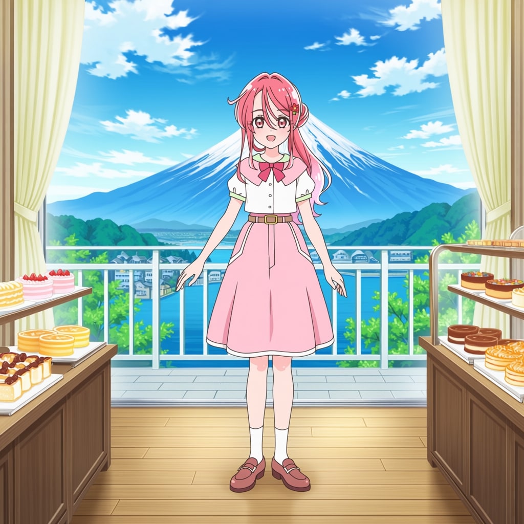 かりん（プリキュア）、お菓子作りをする（習作）