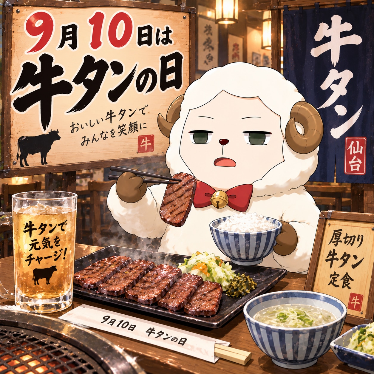 9/10 今日のヒツジ | の人気AIイラスト・グラビア