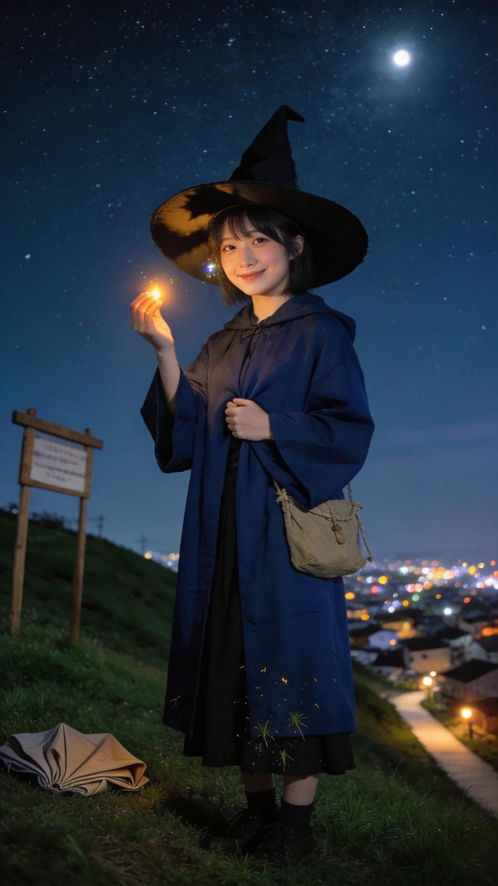 A Little Witch Under the Moon