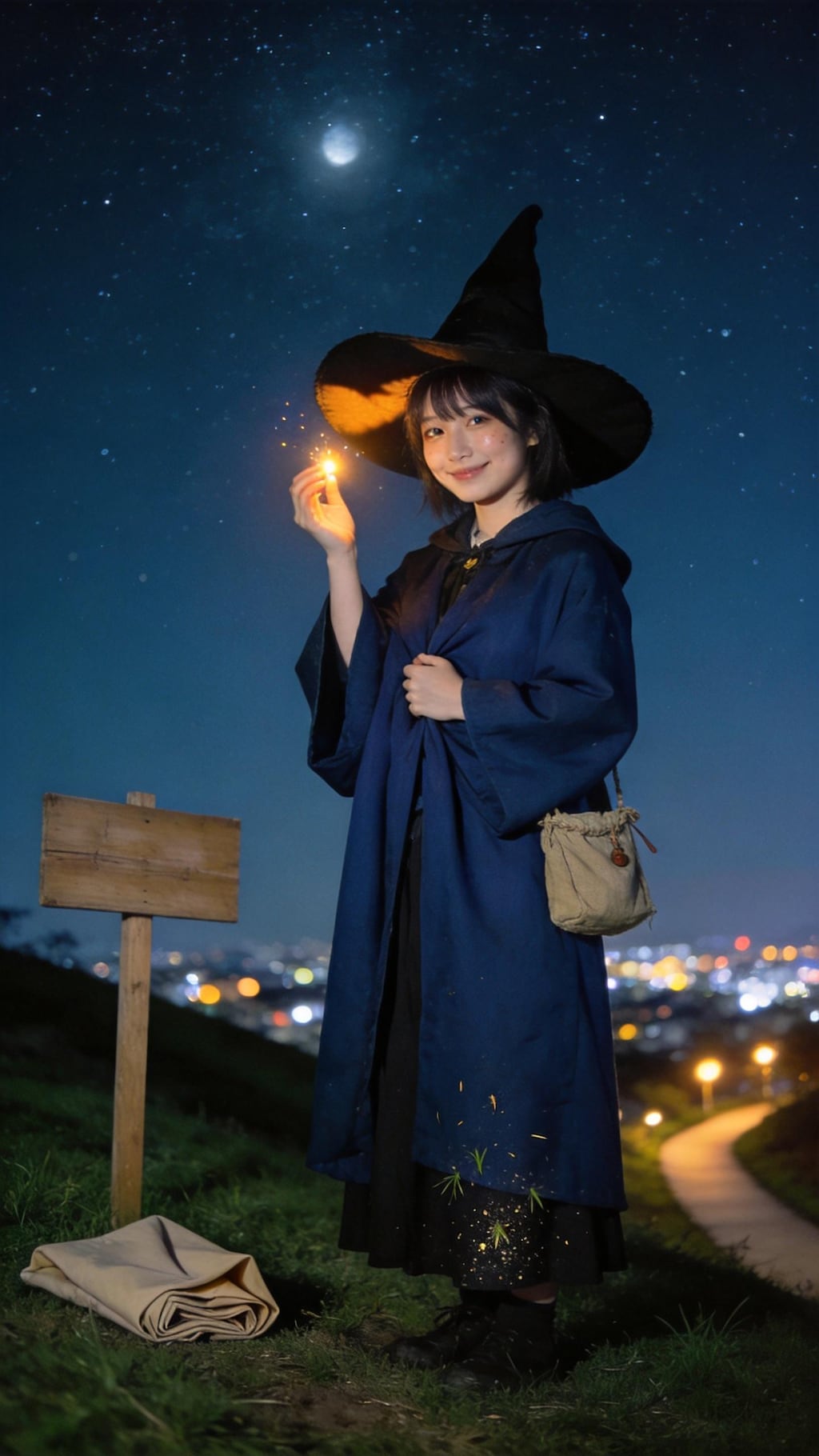 A Little Witch Under the Moon