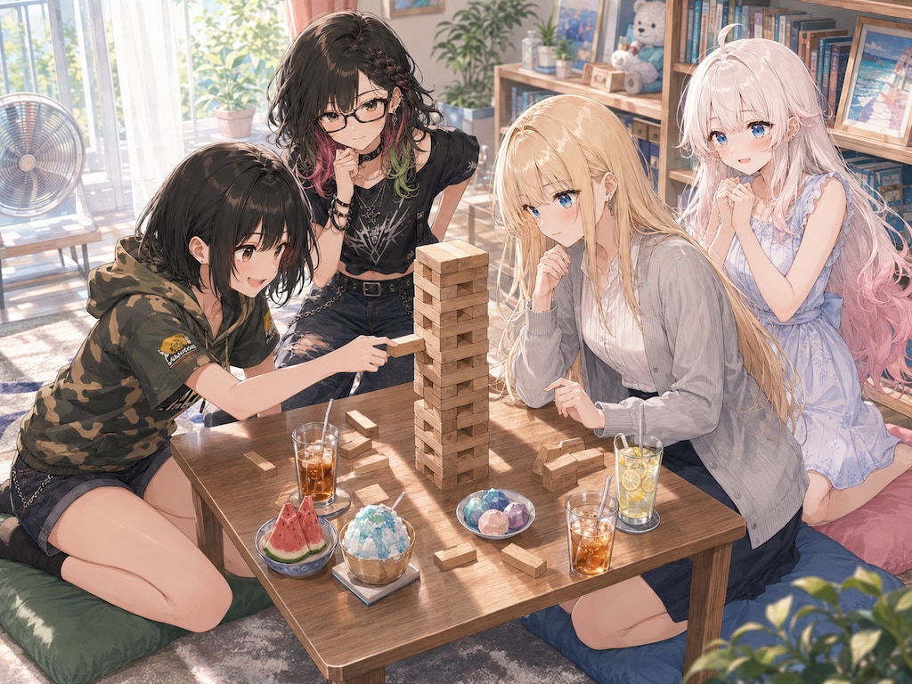 涼しい部屋で