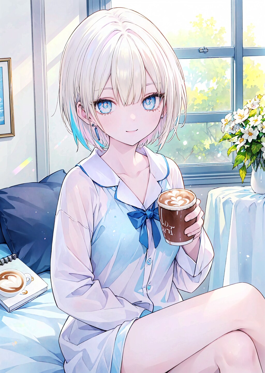 寝起き彼女