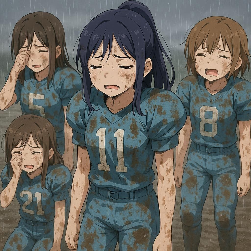 🏈泥まみれの女子アメフト 148