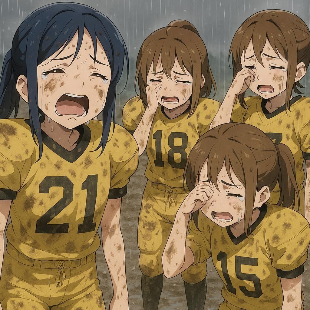 🏈泥まみれの女子アメフト 148