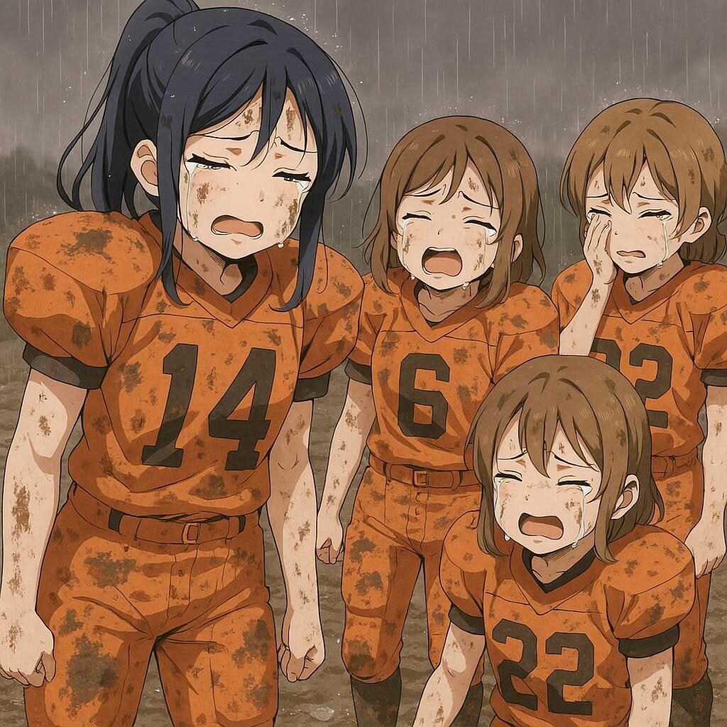 🏈泥まみれの女子アメフト 148