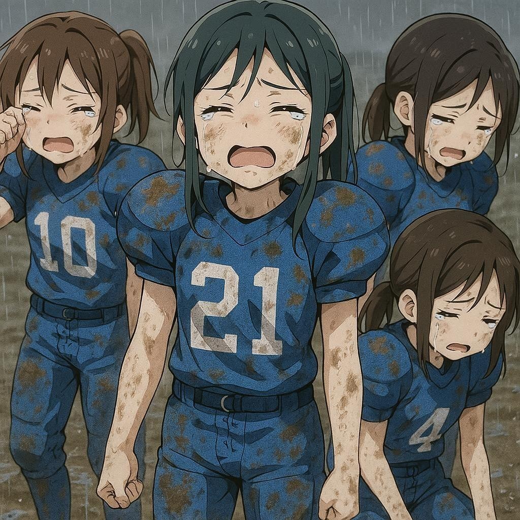 🏈泥まみれの女子アメフト 148