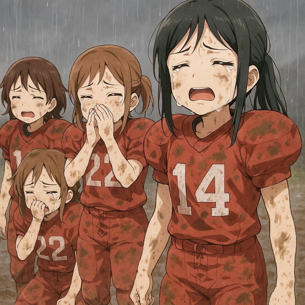 🏈泥まみれの女子アメフト 148