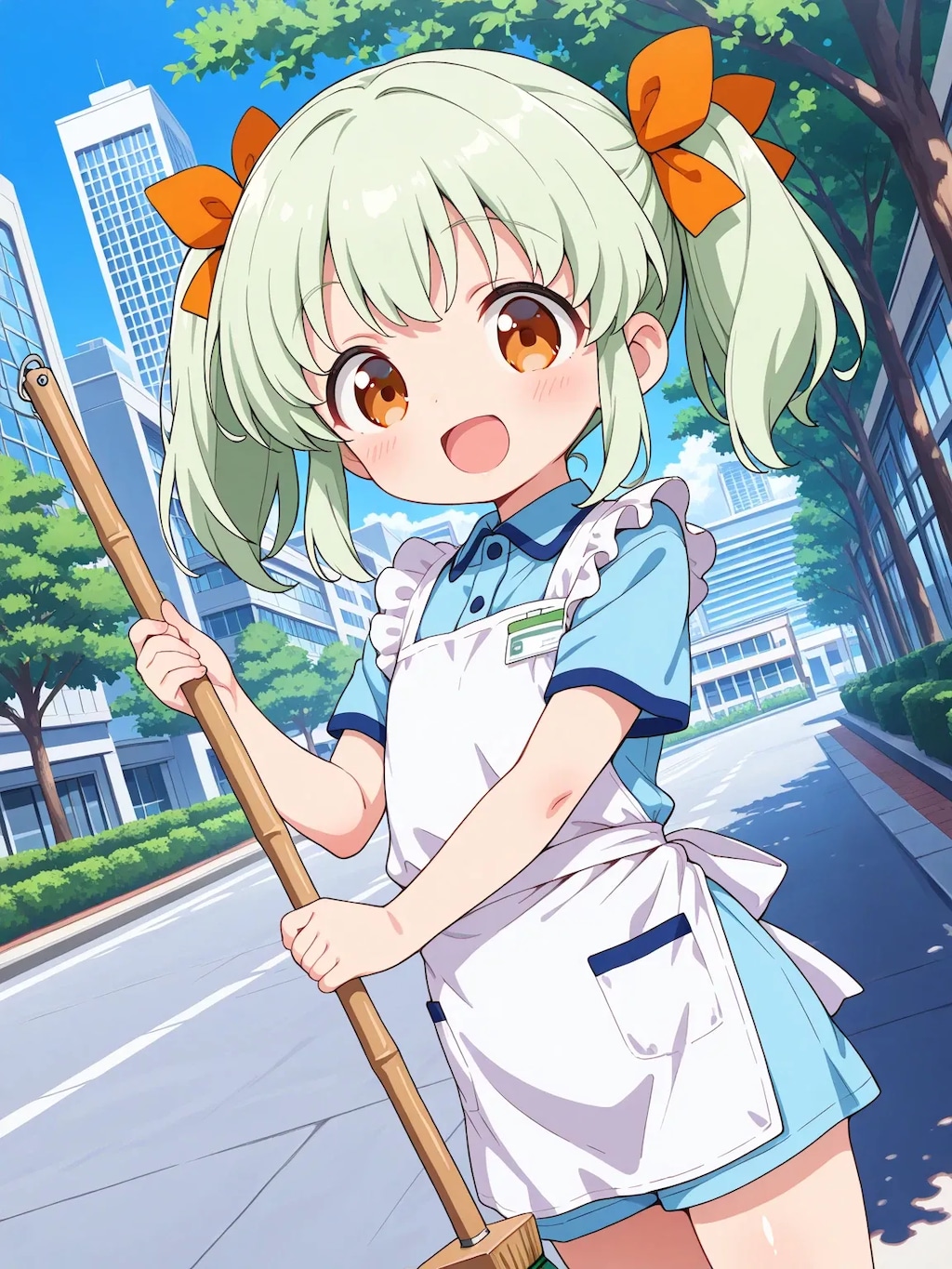 街のお掃除・りおちゃん