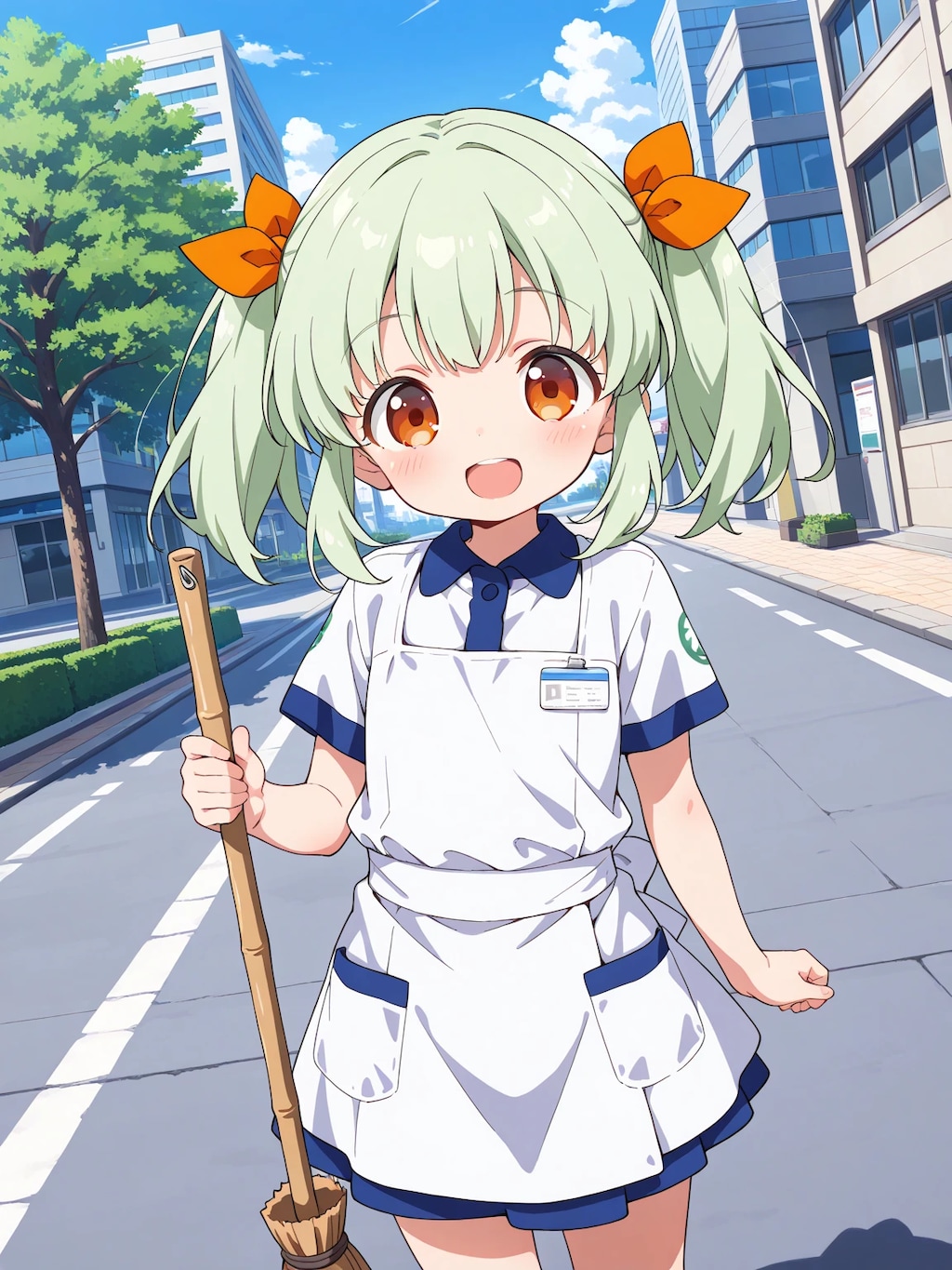街のお掃除・りおちゃん