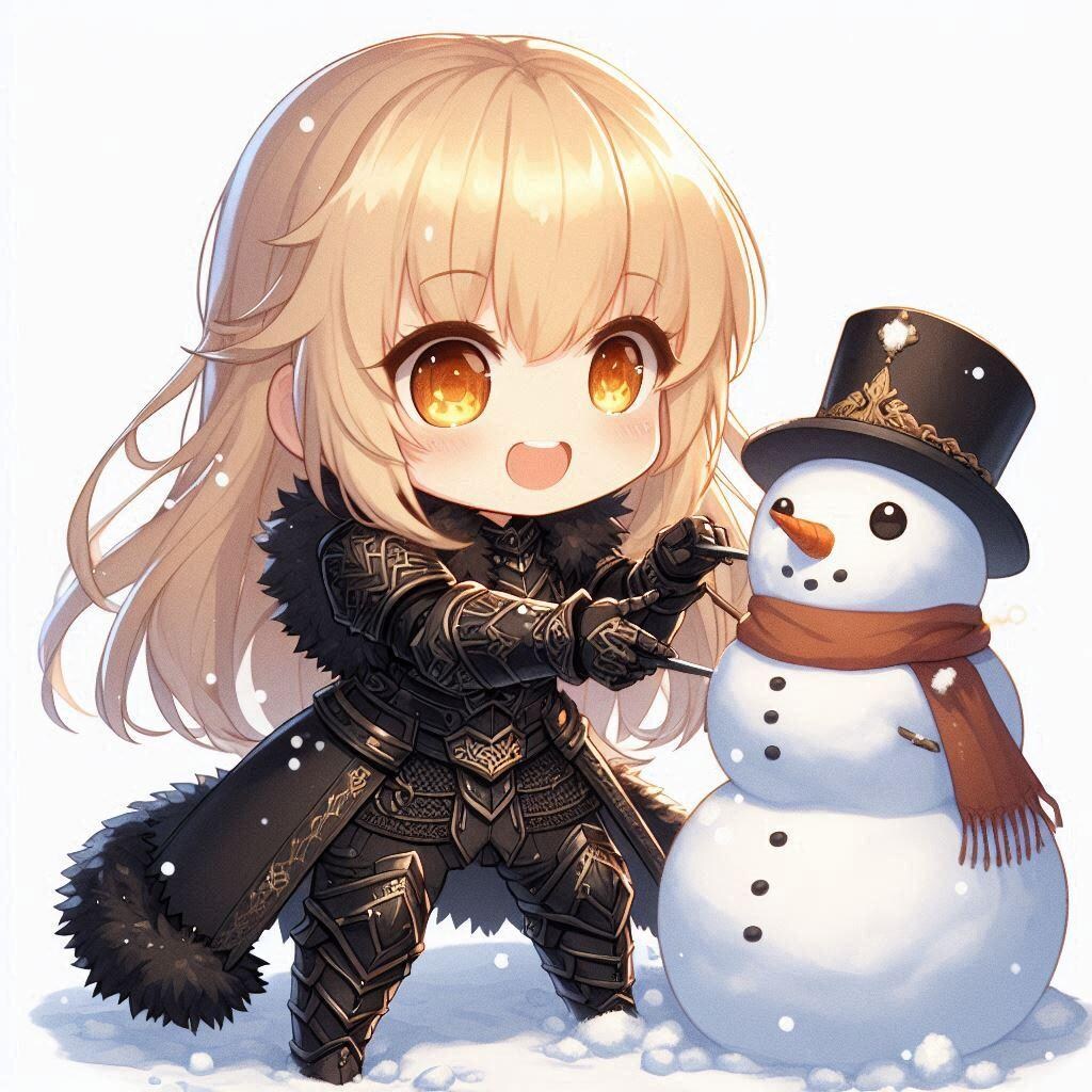 雪だるまとエリザベス