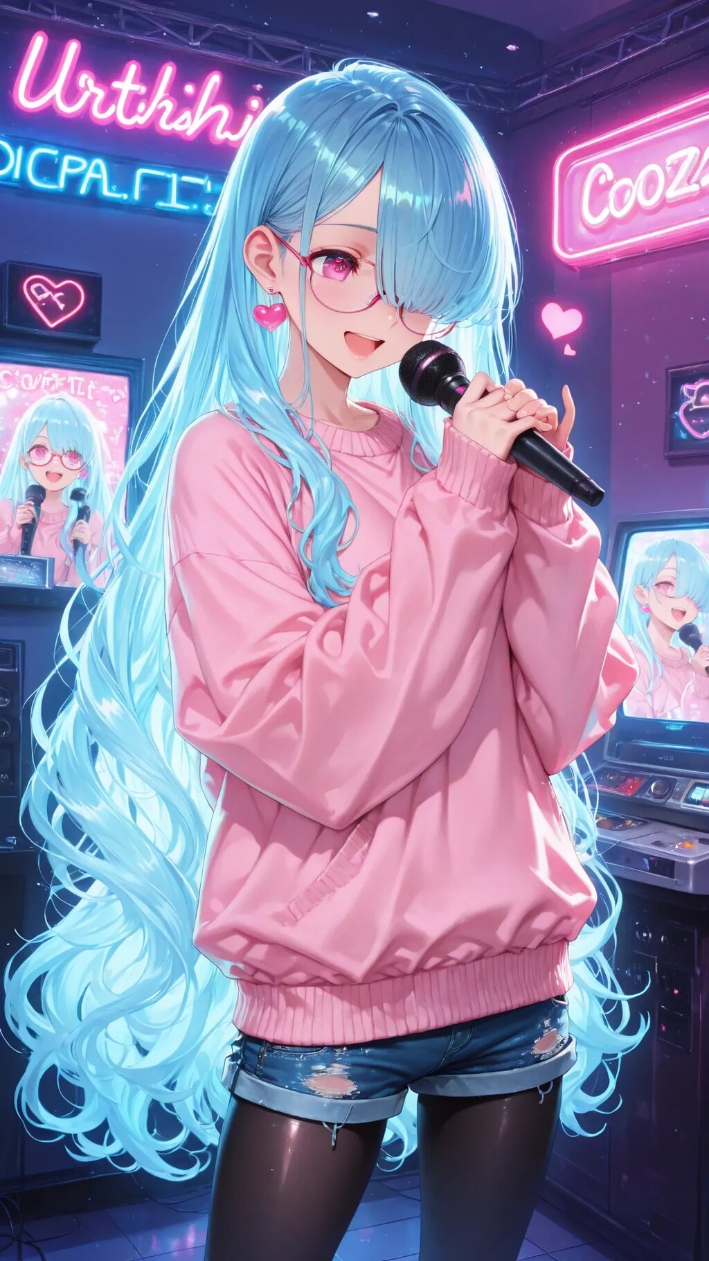 二人でカラオケ