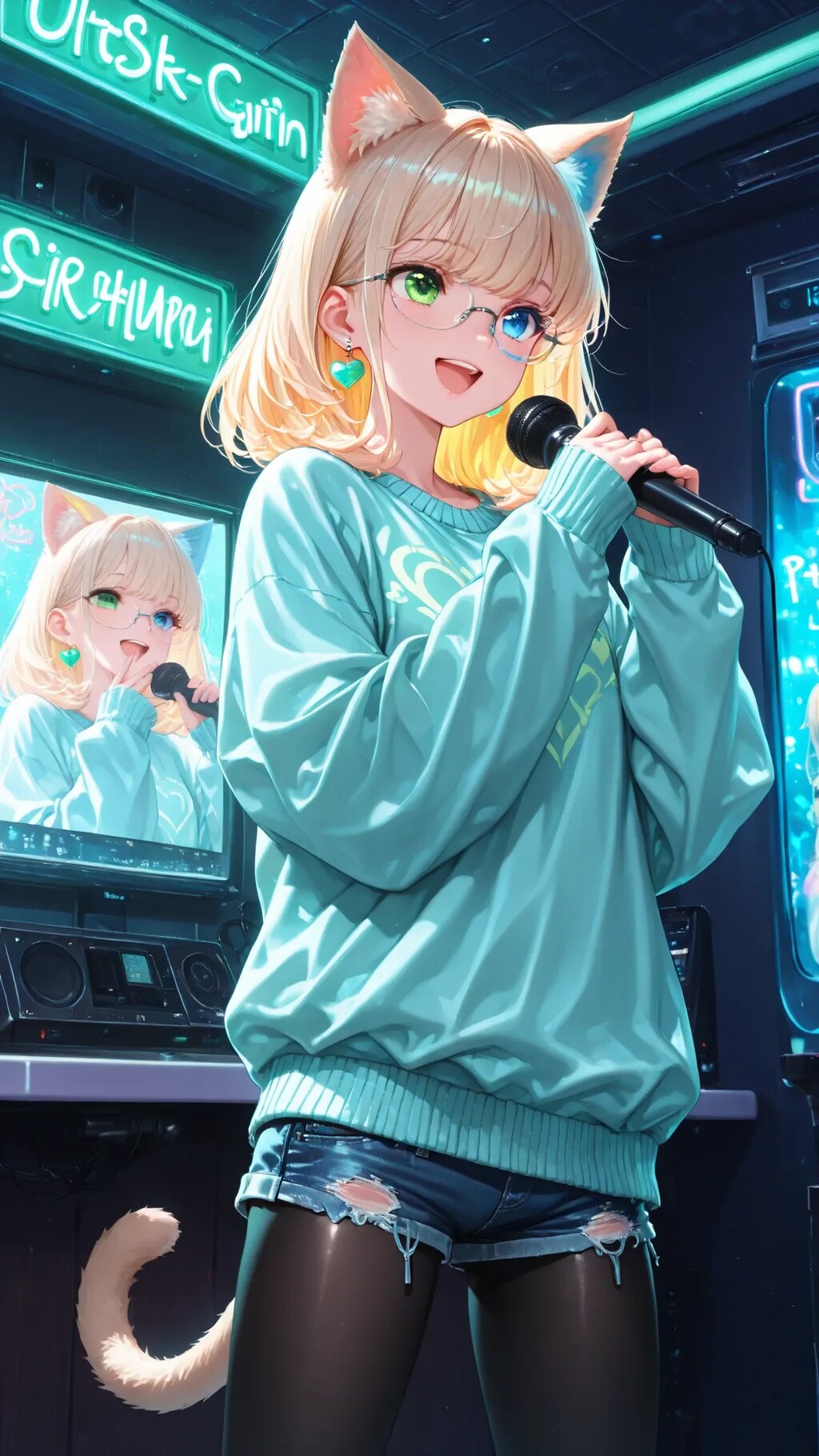 二人でカラオケ