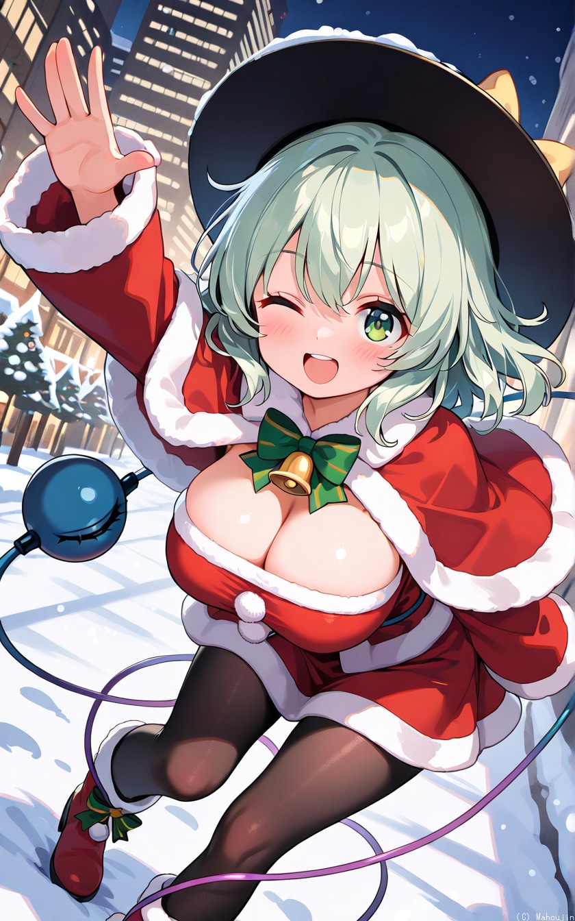 こいしちゃんサンタ降臨☆ | の人気AIイラスト・グラビア