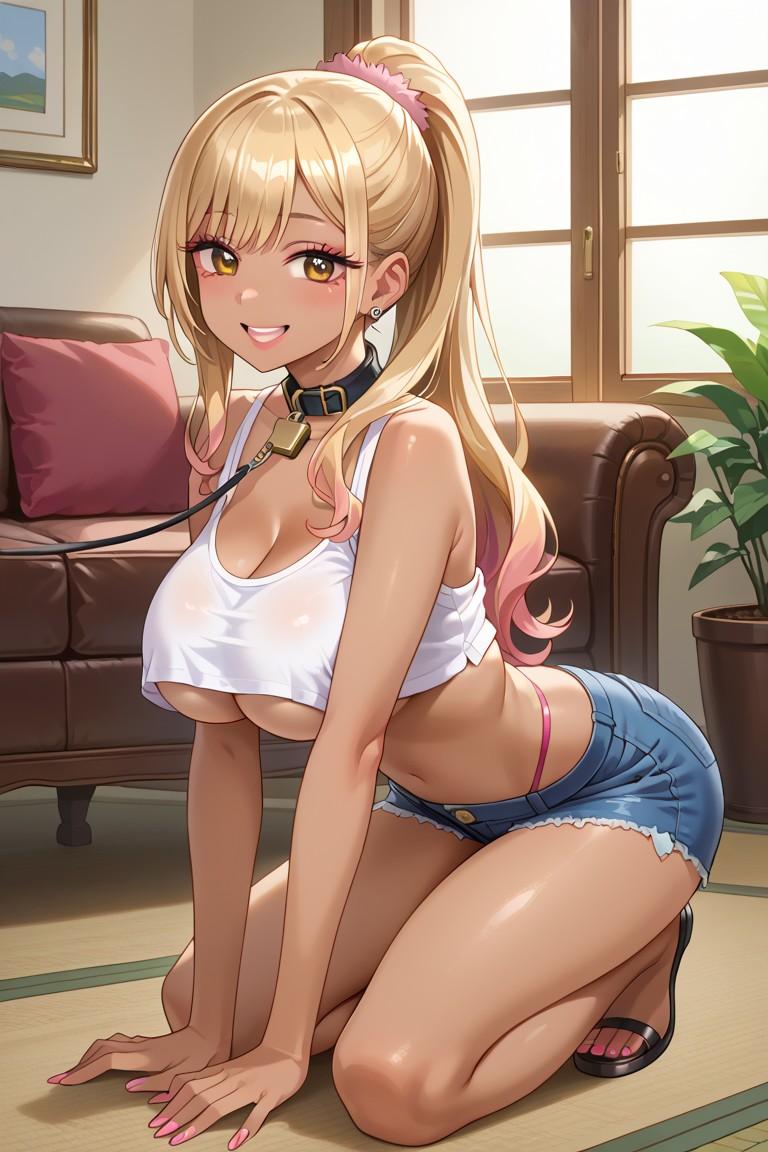 ペットな金髪ギャル