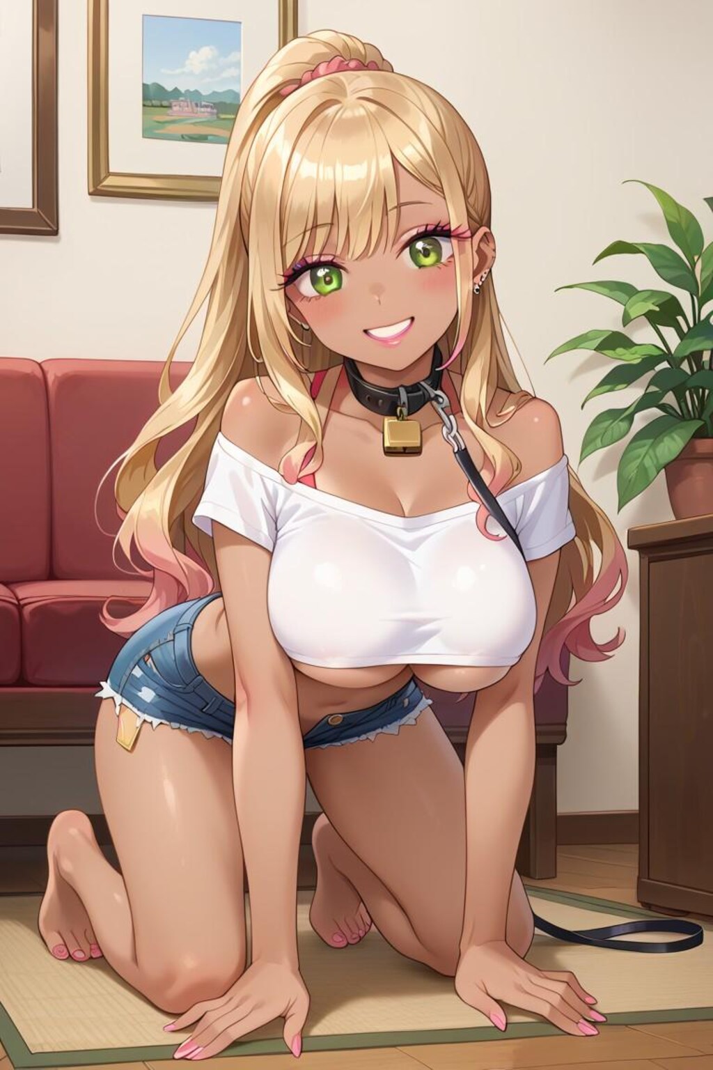 ペットな金髪ギャル