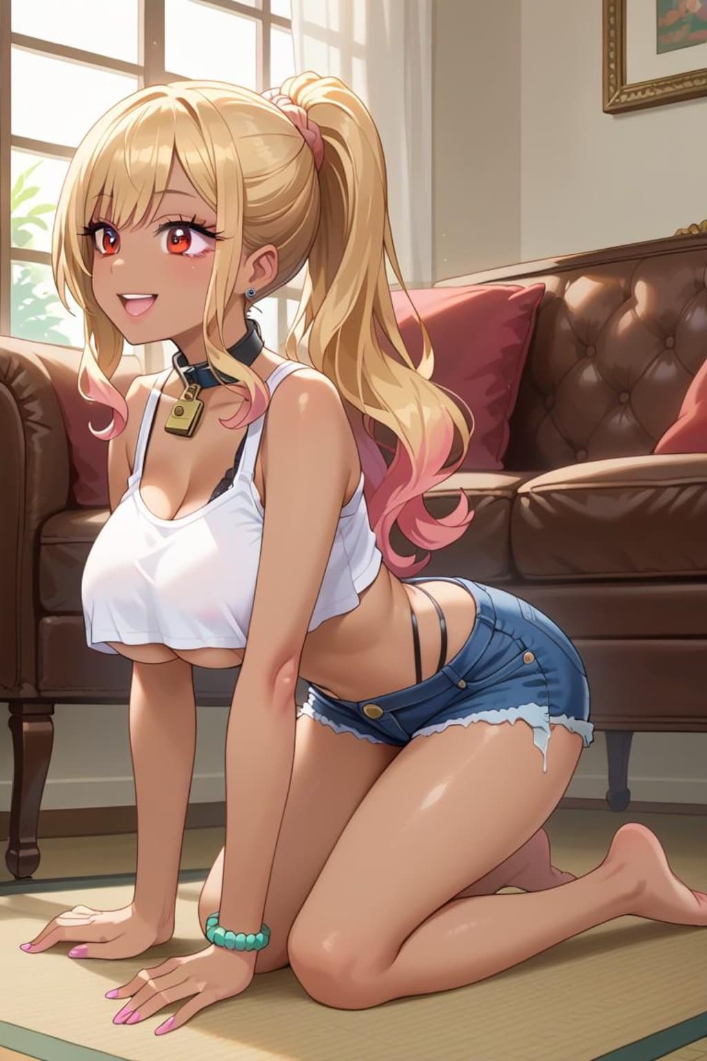 ペットな金髪ギャル