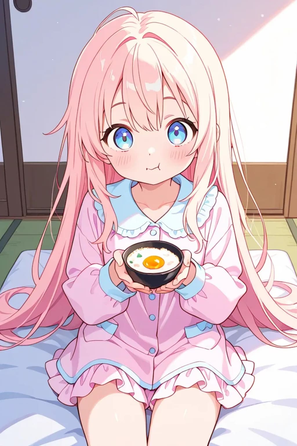 ロリちゃんお風邪でこんこん《SeaArt》