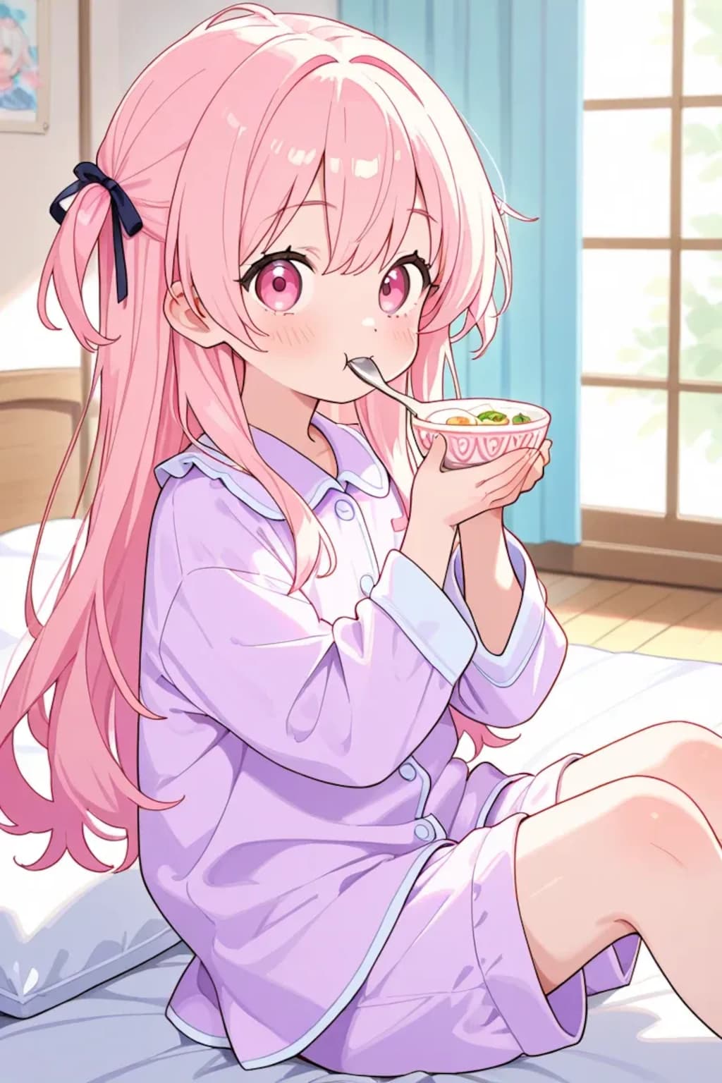 ロリちゃんお風邪でこんこん《SeaArt》