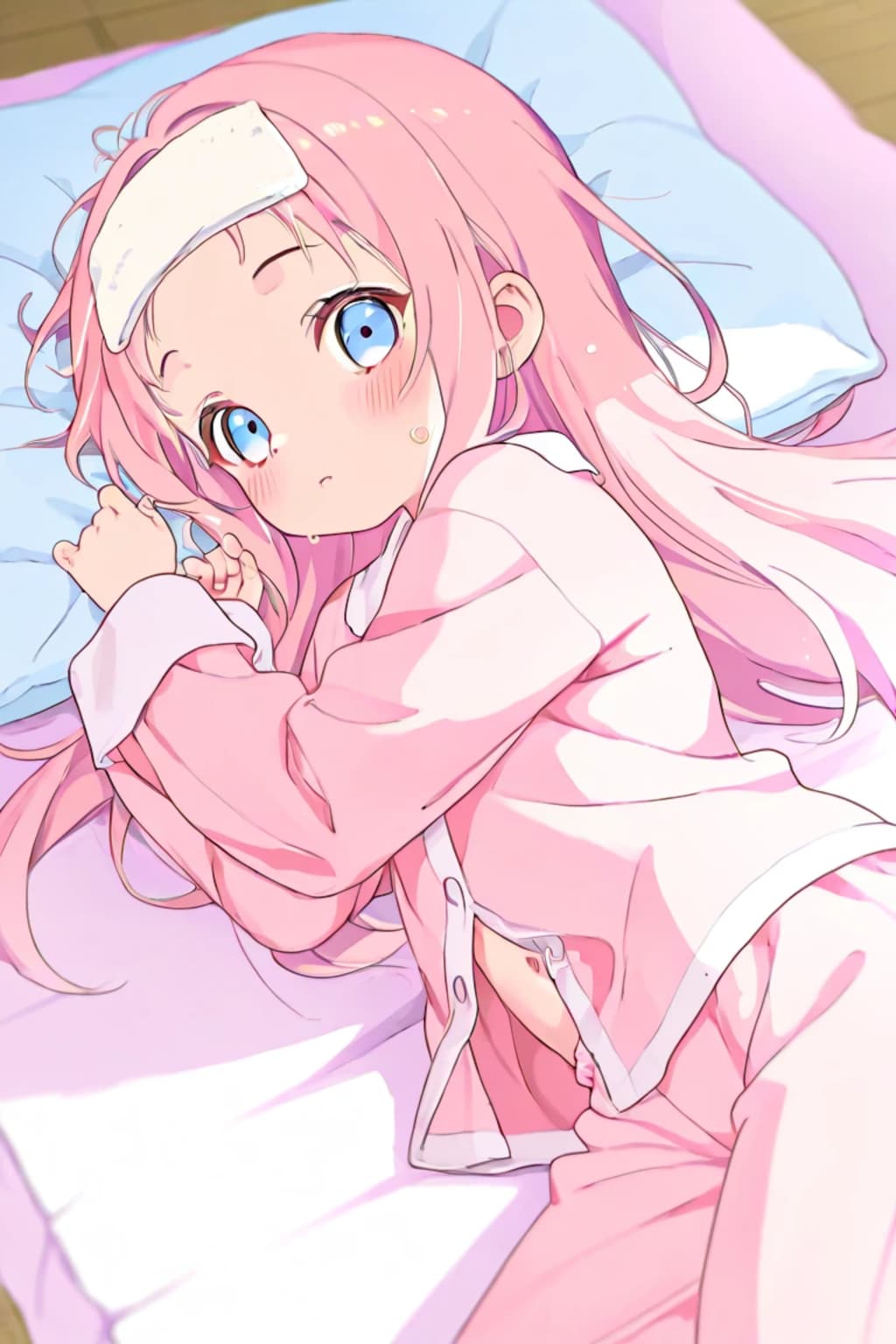 ロリちゃんお風邪でこんこん《SeaArt》