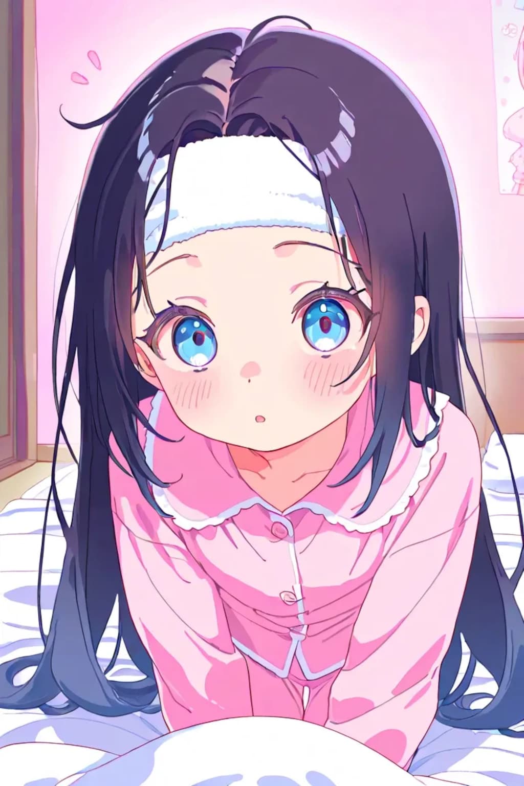 ロリちゃんお風邪でこんこん《SeaArt》