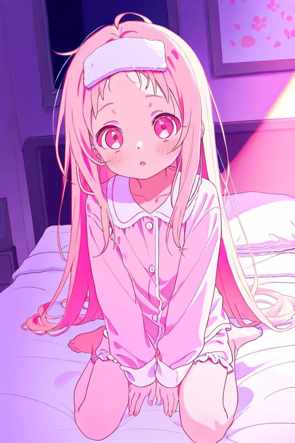 ロリちゃんお風邪でこんこん《SeaArt》