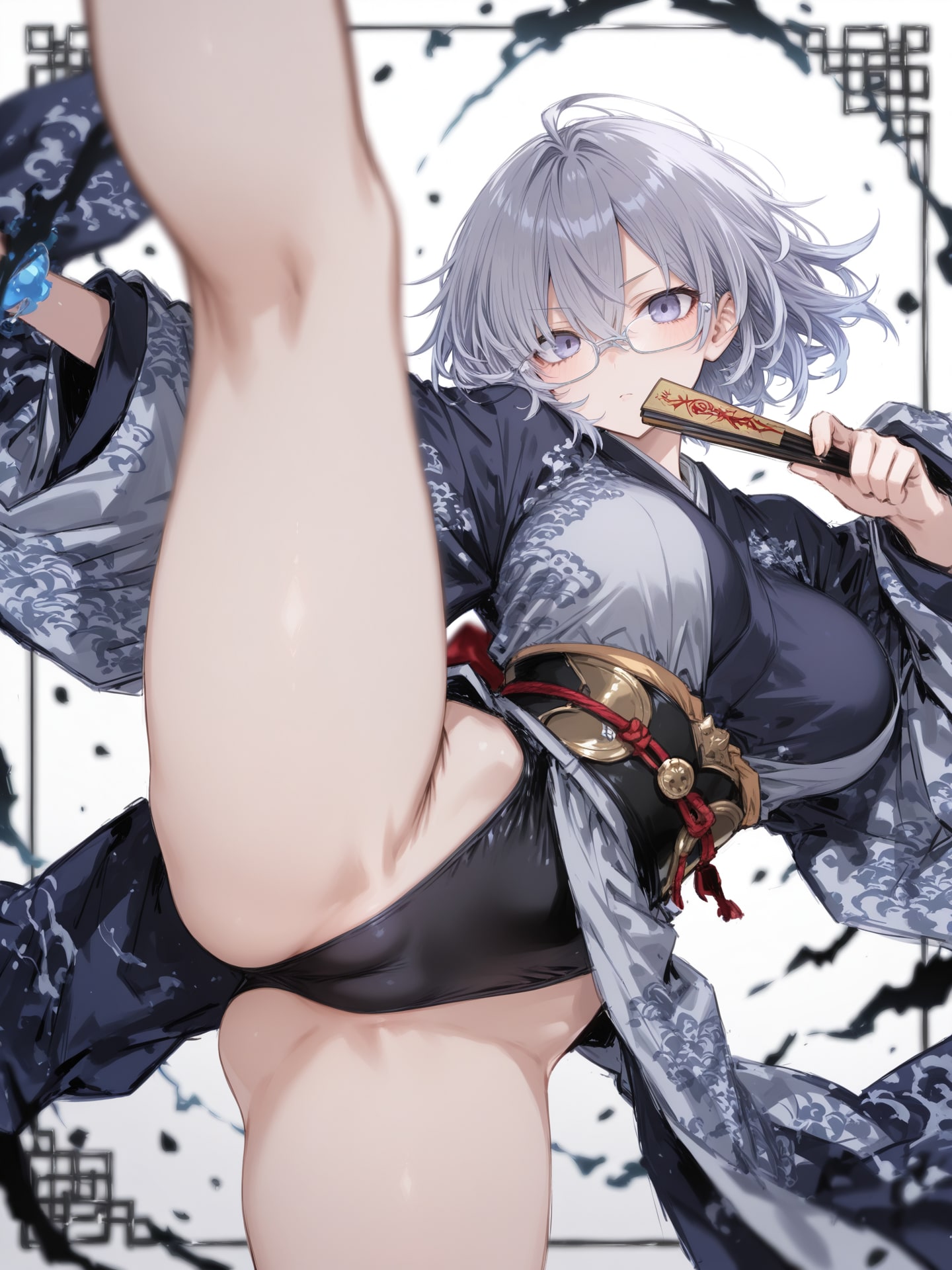 和風ハイレグキック