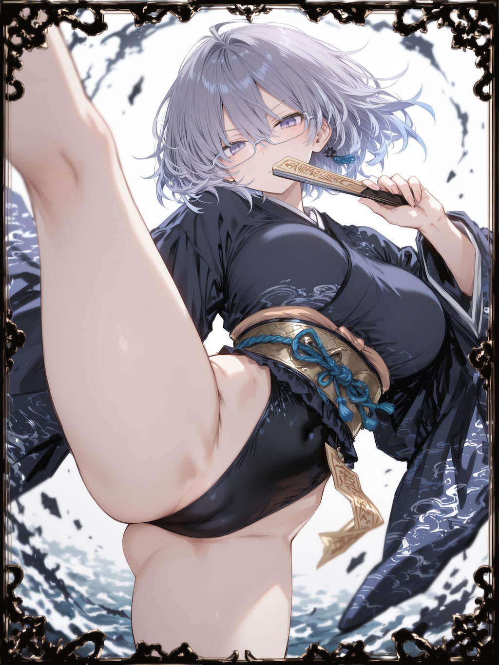 和風ハイレグキック