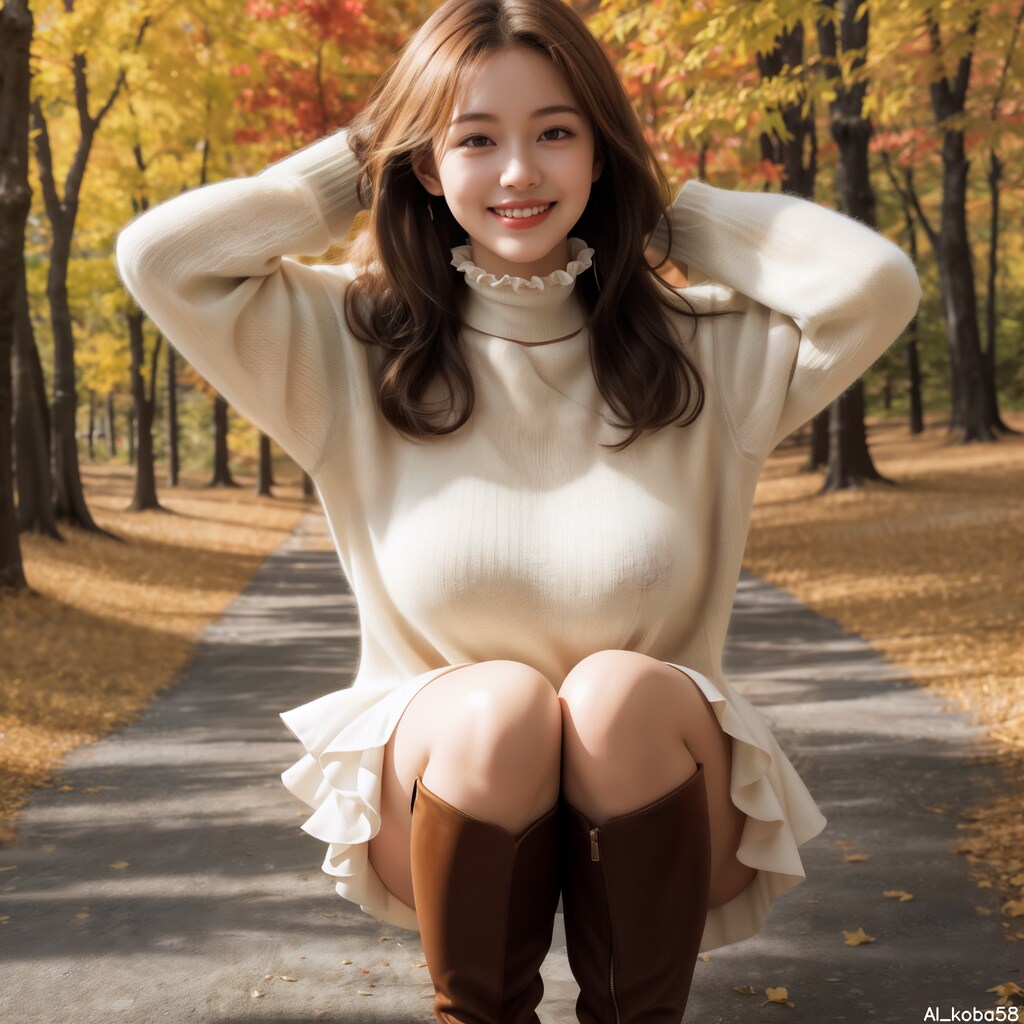 Vol162_sweater+frill Skirt