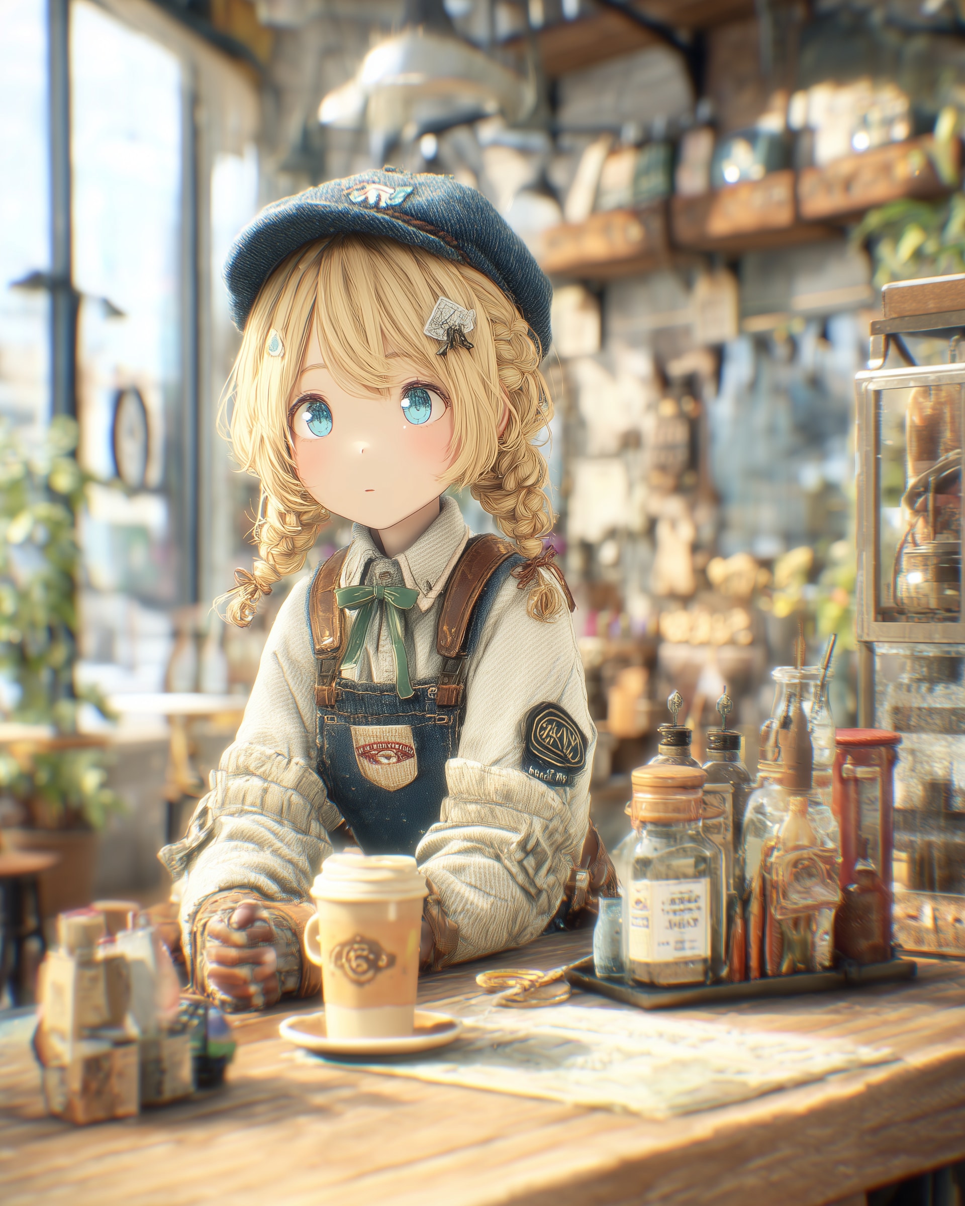 紙ひこうき、コーヒーの香りにまぎれて | の人気AIイラスト・グラビア