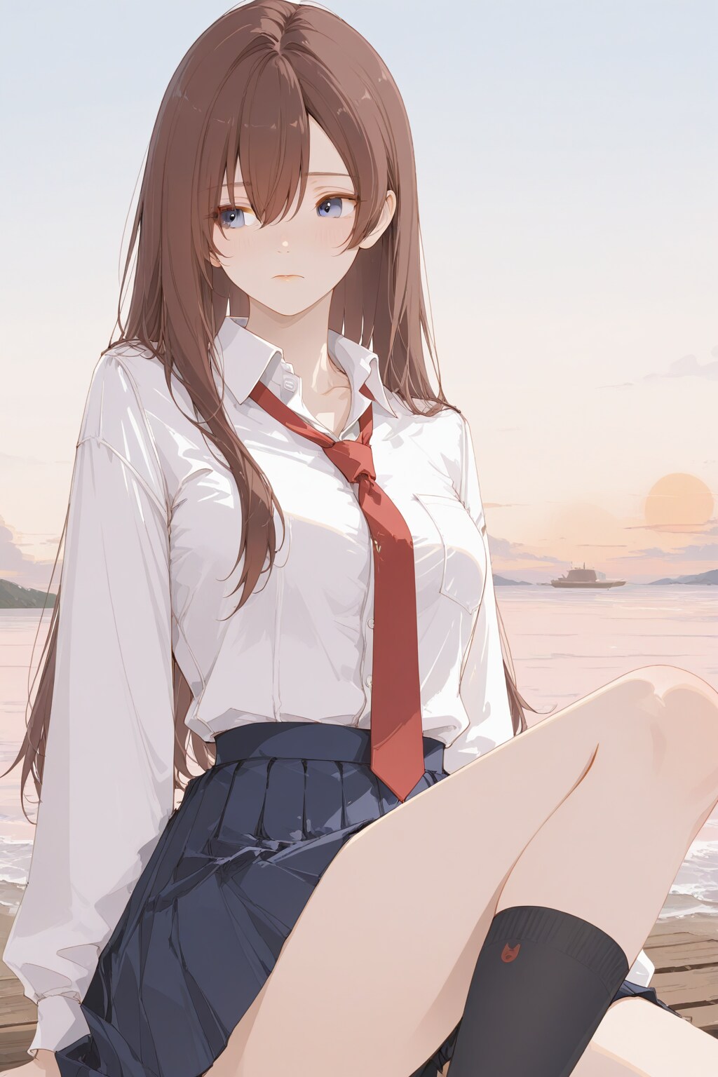 夕焼けとせりか　APRICOT