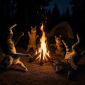 キャンプする猫 5枚目