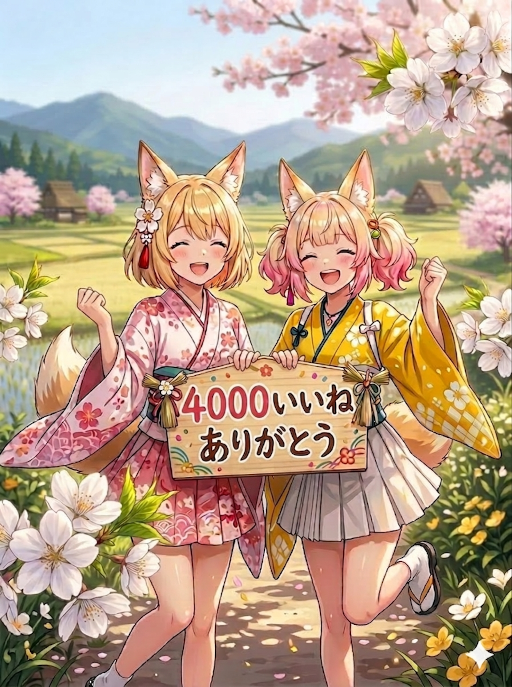 4000いいねありがとう、の修正版です！