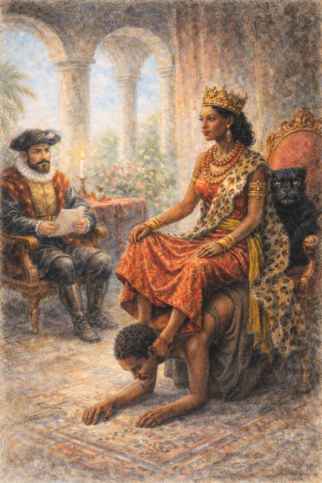 ンジンガ王女の椅子 | の人気AIイラスト・グラビア