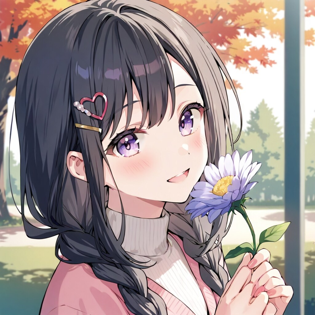 「娘から母親へ日頃の感謝の意を込めた花束を贈っている」