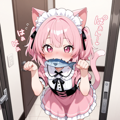 お礼を届けに来たねこ