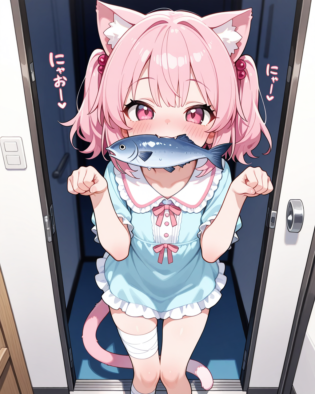 お礼を届けに来たねこ