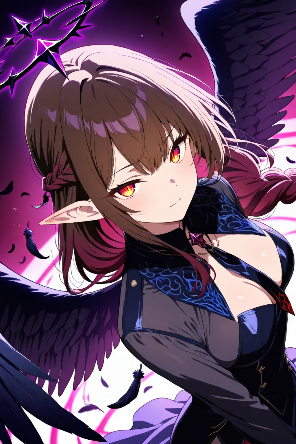 紗耶香(さやか)の堕天使コスプレ