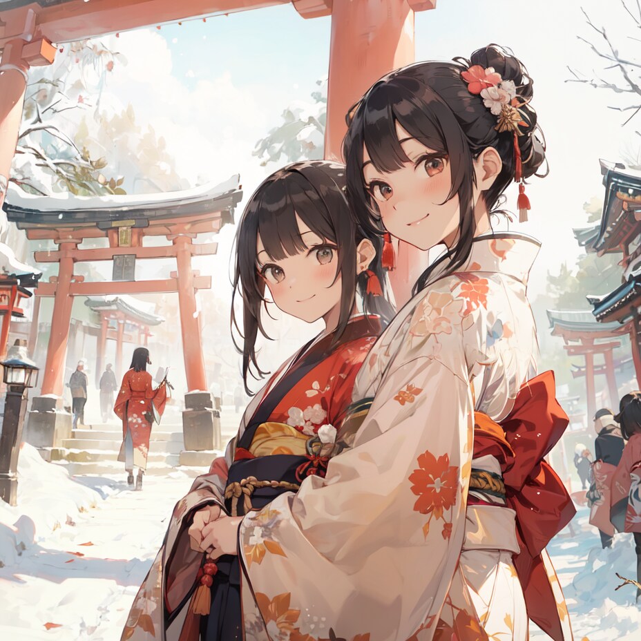 雪の初詣