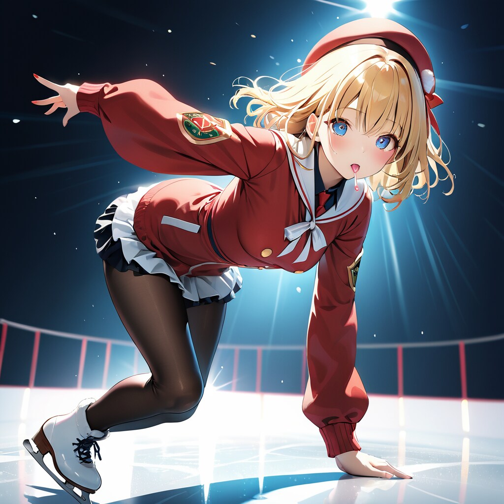 赤いベレー帽