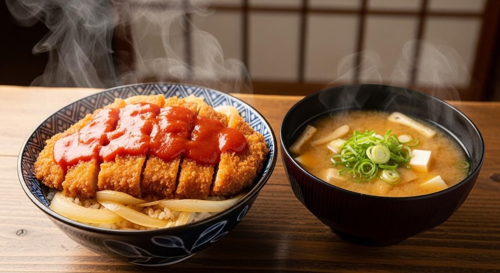 摩訶不思議食堂のソースかつ丼膳