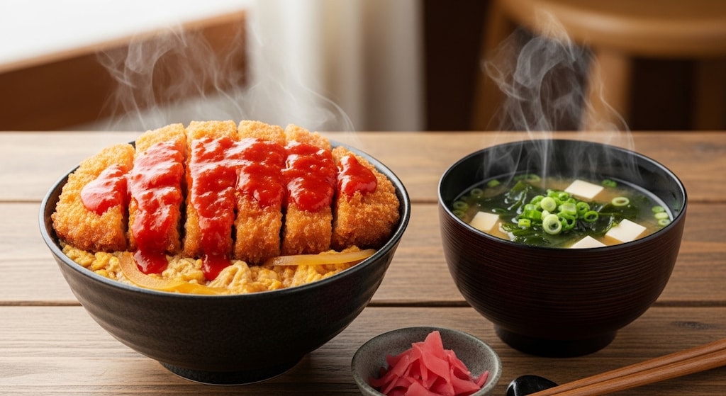摩訶不思議食堂のソースかつ丼膳