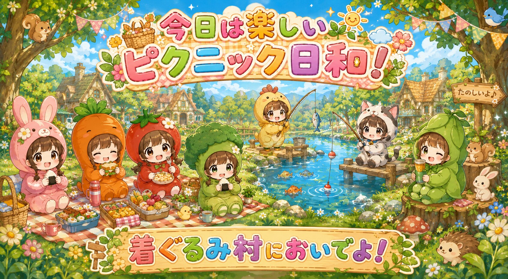 【#ピクニック】今日は楽しいピクニック日和！