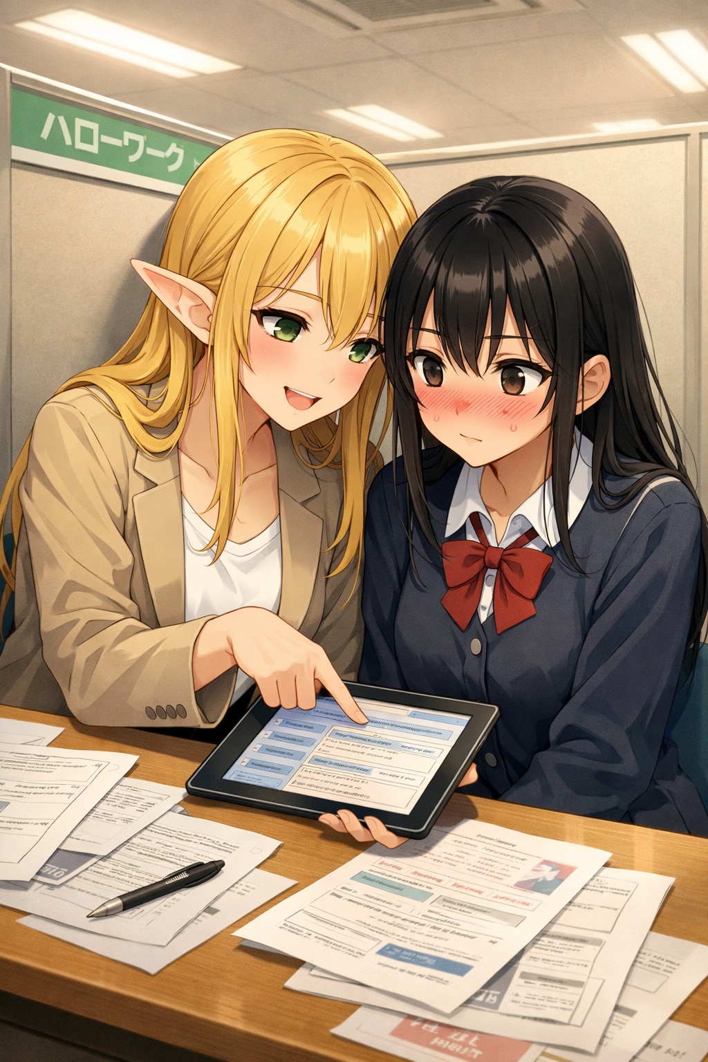 ハロワ行ったら就職した。（ハローワークの日　01）