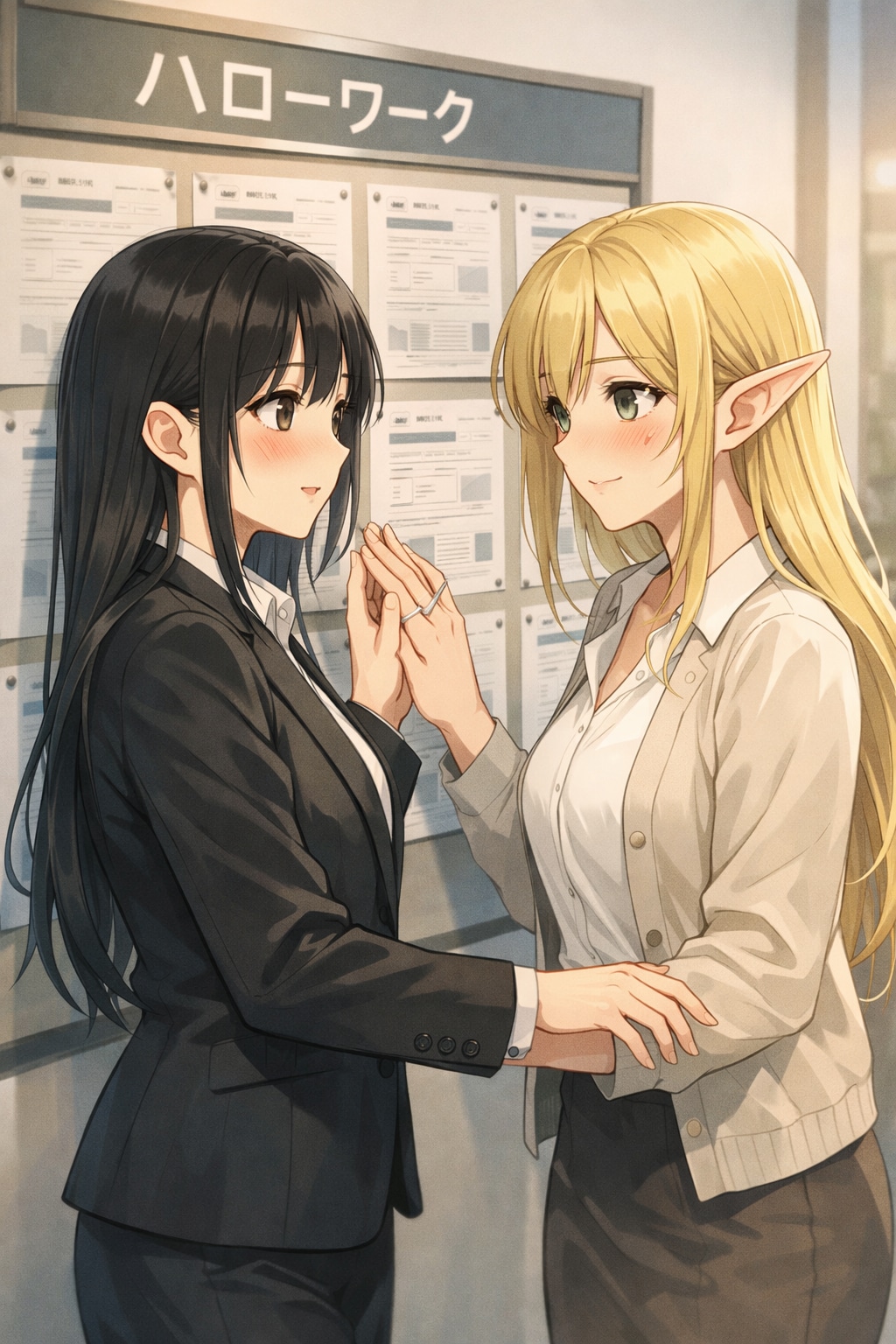 ハロワ行ったら就職した。（ハローワークの日　01）